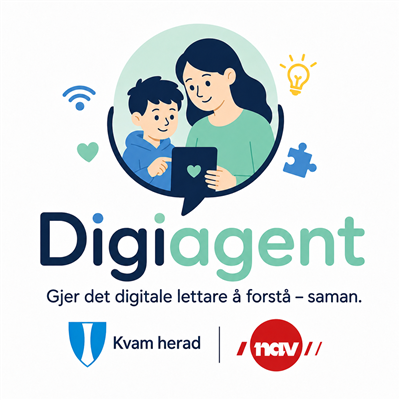 Lenkje til artikkel: Kvam herad har fått Digiagentar