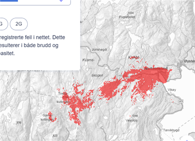 Lenkje til artikkel: Telenor feil i Norheimsund
