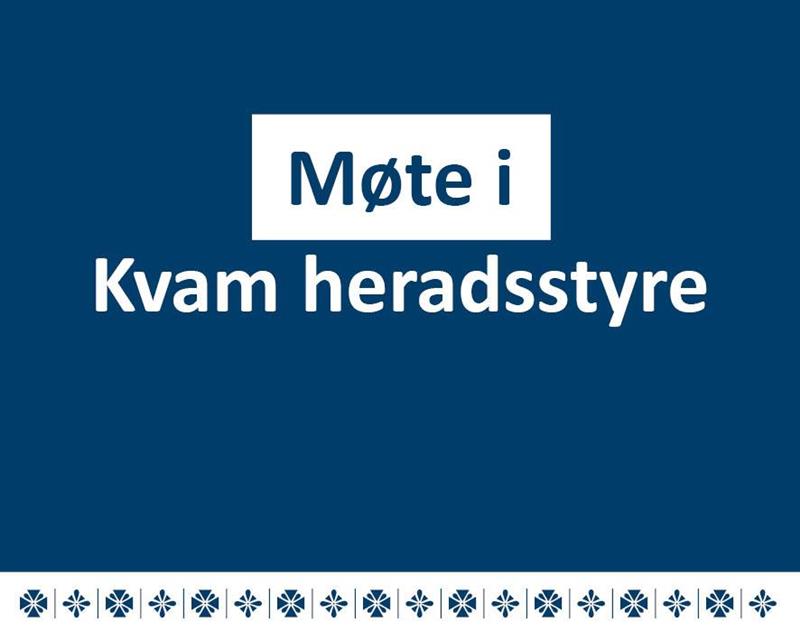 plakat for møte i Kvam heradsstyre