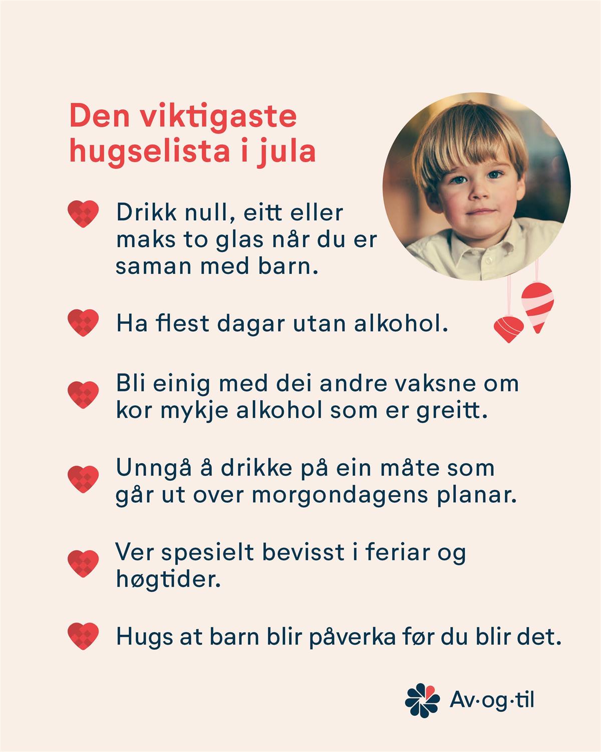 tekst av hugseliste og bilde av gut - Klikk for stort bilete