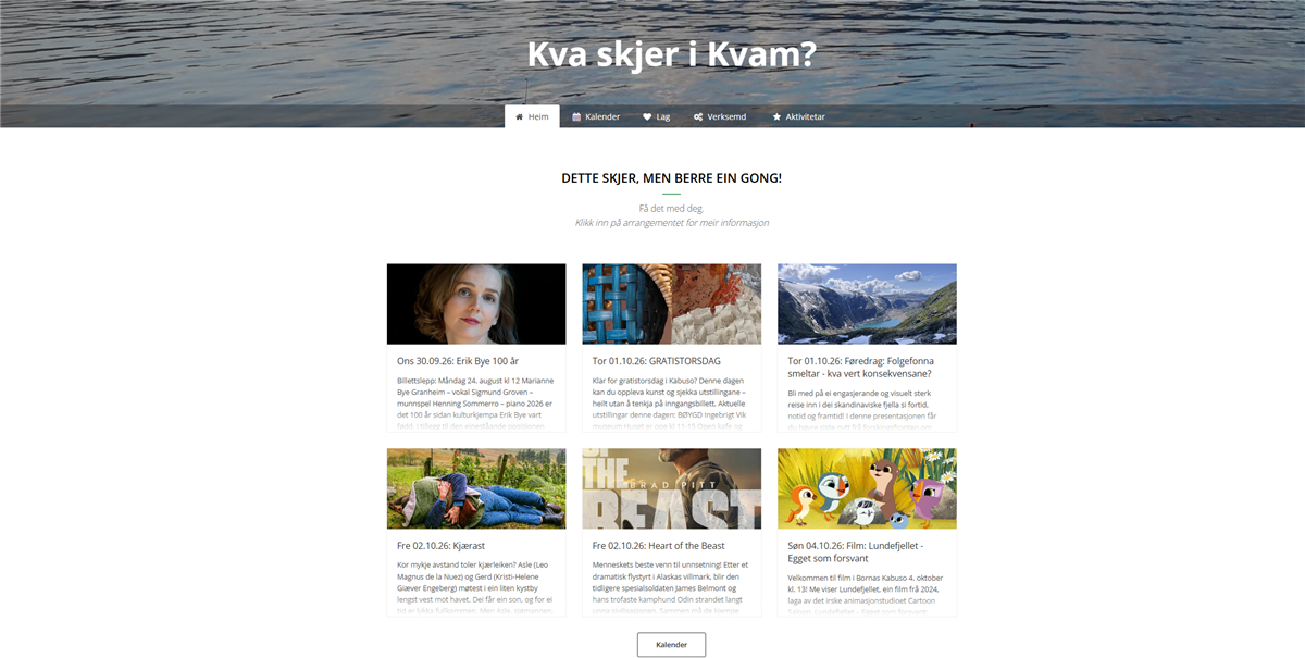 skjermbilde frå skjerikvam.no - Klikk for stort bilete