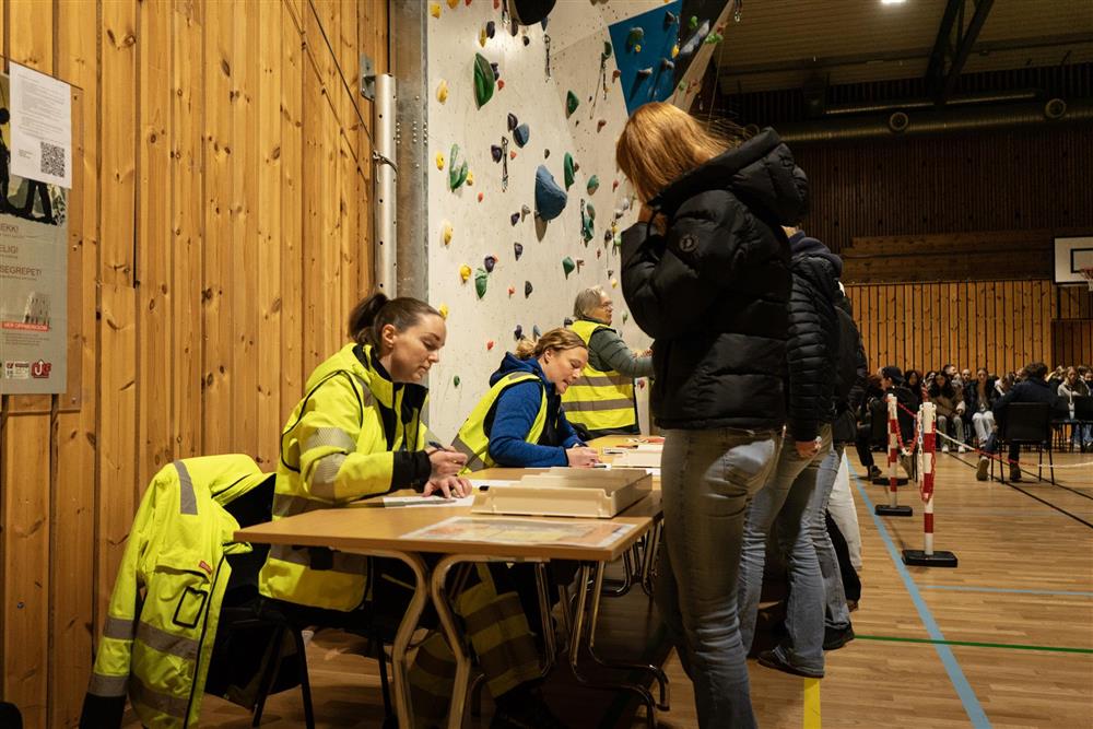 Registrering på pårørandesenteret - Klikk for stort bilete